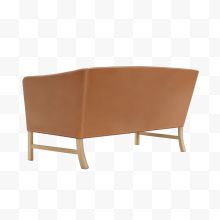 棕色的简单沙发背面
