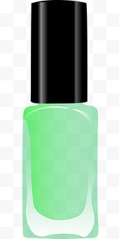 一瓶绿色指甲油