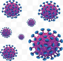 紫色人体病毒细菌