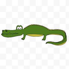 绿色长尾鳄鱼
