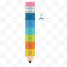 彩色创意铅笔