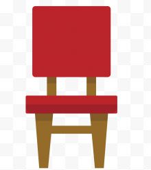 一个矢量红色座椅