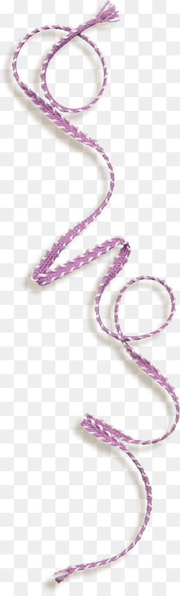 紫色漂亮编织绳子