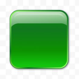绿色水晶风格方形按钮...