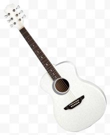 一把白色吉他