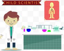 矢量手绘化学实验