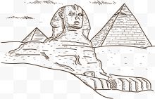 卡通金字塔矢量图下载