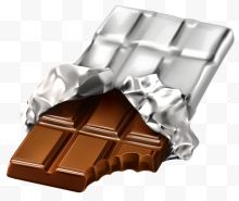 锡纸包裹的巧克力