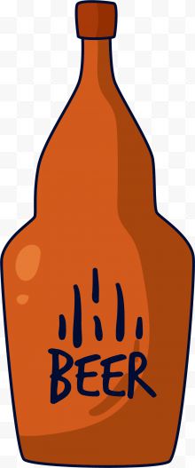 橙色弧形线条啤酒罐