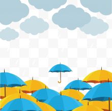 卡通彩色雨伞