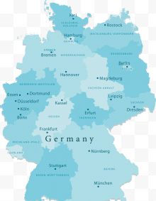 德国国家城市地图