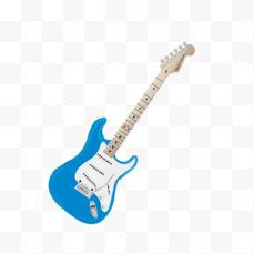 一把蓝色吉他
