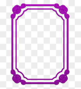 紫色简约框架边框纹理...