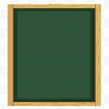 矢量绿色木质黑板