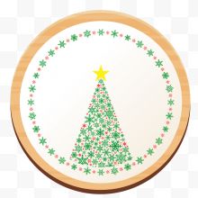 圣诞树木牌