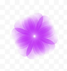 手绘紫色的花