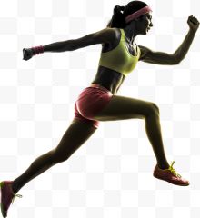 高清摄影运动跑步女运动员...