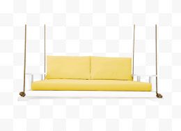 黄色舒适床家具