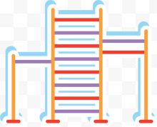 黄色扁平游乐设施