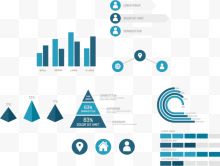 PPT信息图表矢量