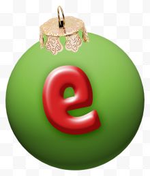 圣诞字母e