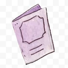 紫色手绘纸张