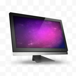 计算机紫色空间图标