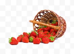 一篮红色草莓
