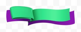 绿色紫色布条海报背景七夕情人节