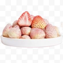 一盘冻干草莓