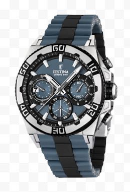 chronograph festina蓝色黑色表腕手表
