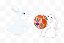 中秋节传统节日可爱玉兔