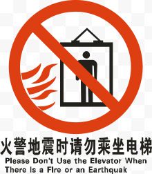 火灾禁止使用电梯