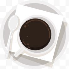 一杯矢量褐色咖啡
