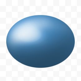 蓝色的椭圆体