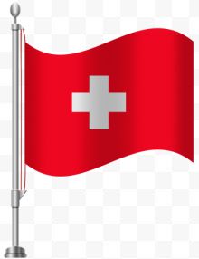 瑞士国旗免扣