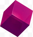 粉色立方体