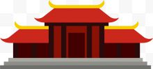 对称风格中国古典建筑