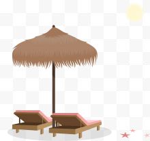 海边度假懒人躺椅