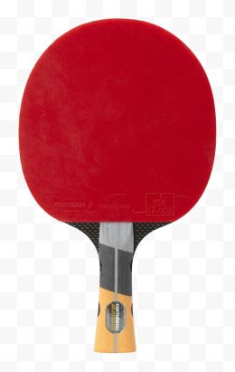 一个红色乒乓球拍