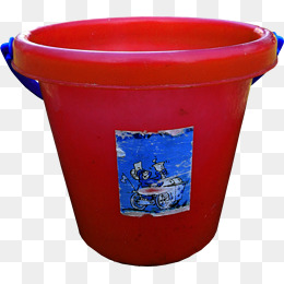 红色水桶