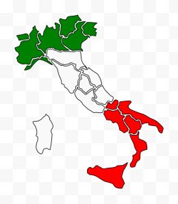 意大利地图手绘