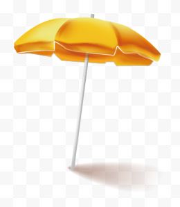 橙色遮阳伞