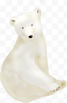 一头白色北极熊