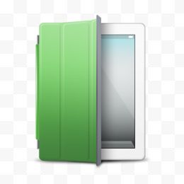绿色保护套白色苹果iPad 2