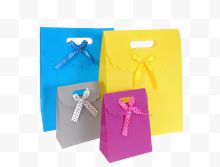 彩色矢量包装礼盒纸袋