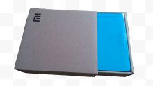 小米路由器蓝色包装展示灰色盒子