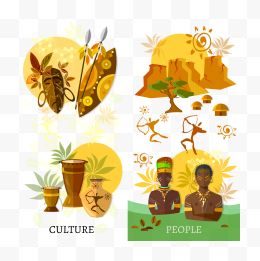 装饰非洲文化人物旅游