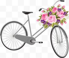 灰色女士自行车
