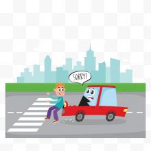 交通事故插画